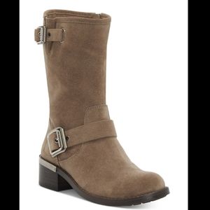 Vince Camuto - Women's Windy Moto Boots - Taupe